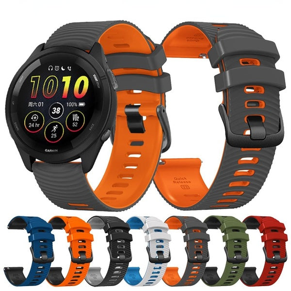 For garmin Forerunner 265 255 Music Silicone Strap Wrist Band Belt Bracelet Vivoactive 4 Venu 3 Venu 2 Smartwatch Watchband 22mm