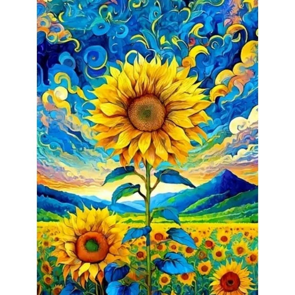 Round-Square Diamond Painting DlY 5D Full Diamond with Number Kits Home and Kitchen Fashior Mosaic Diamond Painting Canvas Wall Decoration Gift Craft