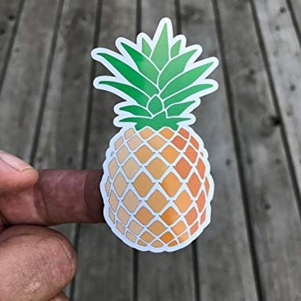 Pineapple Sticker - Pineapple Tropical sticker - Funny Sticker - Colorful Laptop cup sticker wall decals