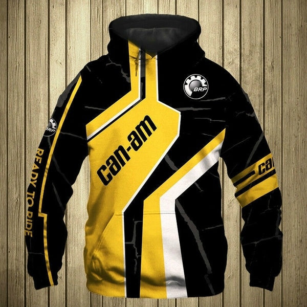 Fashion Funny Design T-Shirt-Hoodies Can-Am BRP Motorcycles Hommes Femmes Col rond Vêtements de mode