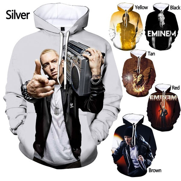 Fashion Hoodie EMINEM 3D Hoodie Men-Women Sweatshirt Singer Hip Hop Personality 3D Printed Sweatshirt