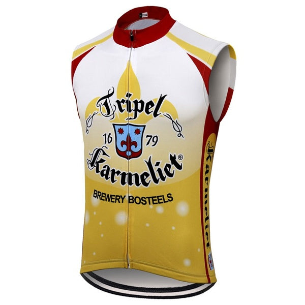 Belgium Karmeliet Beer Sleeveless Cycling Vests Jerseys Summer Breathable MTB Bicycle Clothes Bike Vest Jersey Ropa Maillot Ciclismo