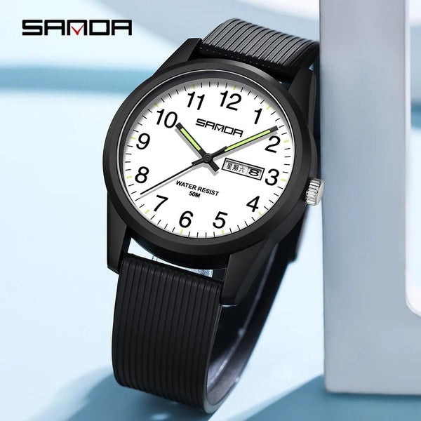SANDA marque montres de luxe pour femmes lumineux rétro Femme Montre dames montres à Quartz nouveaux hommes horloge Montre Femme