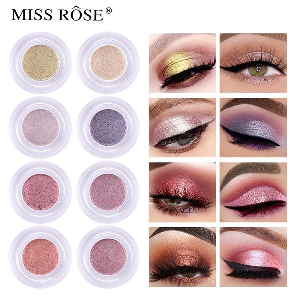 Miss Rose New Eyeshadow Glitter Bling Makeup Eye Shadow Glue Shine Polarize Cosmetics Sparkling Pigment Face Highlighter Powder