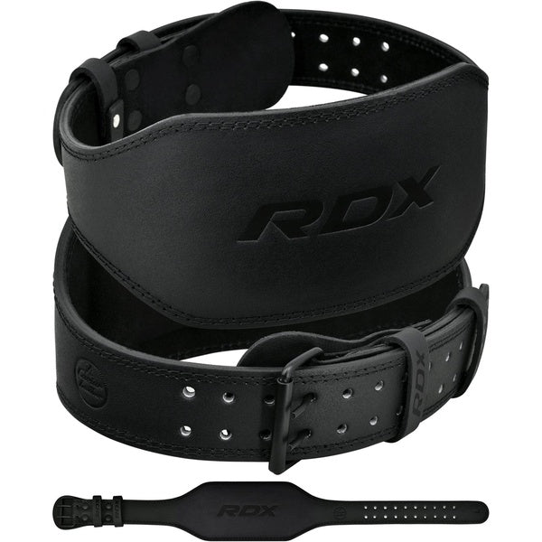 RDX Ceinture d'haltérophilie pour salle de fitness - Ceinture en cuir réglable avec soutien lombaire rembourré de 15,2 cm, idéale pour la musculation