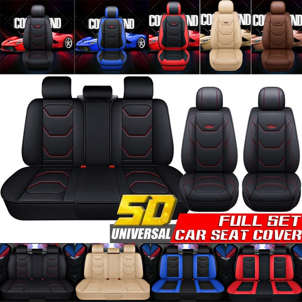 2022 New Car Leather Seat Cover Universal PU Front Rear Seat Covers Accessories Seat Back Protetor Cushion Auto Interior