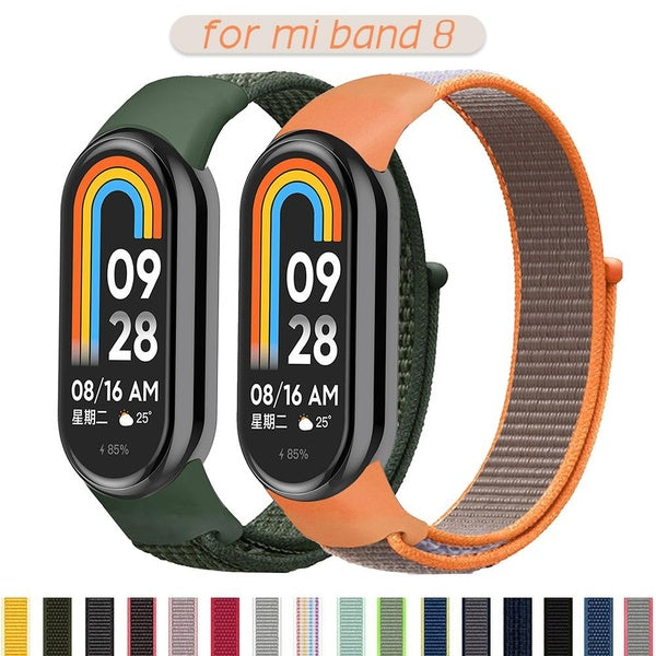 LEIXIUER Nylon Ventilate Strap For Xiaomi Mi Band 8 Sport Bracelet SmartWatch Wristband Replacement Watchband for Miband 8