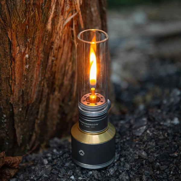 CAMPINGMOON Camping Gas Lamp T-1D Outdoor Camping Atmosphere Candle Lamp with Gas Canister Inflation