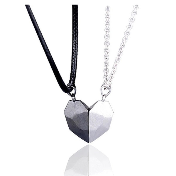 Chaude Coeur Aimant Couple Collier Saint Valentin Présent Distance Attirer Jumelé Collier De Mode Pendentif Colliers Cadeau