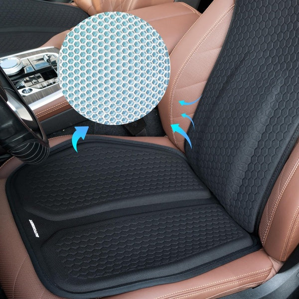 Gel Seat Cover Front Breathable Comfort Protector Mat Cooling Universal Lumbar Back Support Cushion Interior Styling Car SUV