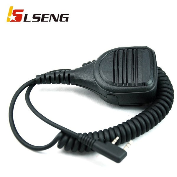 LSENG Radio bidirectionnelle Microphone d'épaule Talkie-walkie Haut-parleur Mic PTT Compatible avec Kenwood Baofeng Retevis Hytera