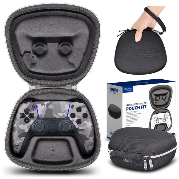 Sisma Gaming Controller Holder Travel Case Compatible with Official PS5 DualSense Wireless Controller, Hard Shell Protective Cover Storage Case Carry