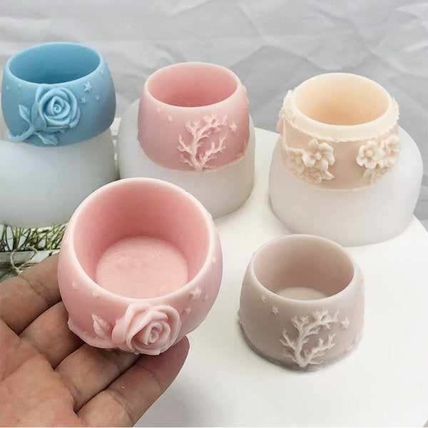 DIY Flower Succulents Pot Resin Molds Silicone Moulds for Epoxy Resin Plaster Clay Handmade Home Decorations Craft Making Tools