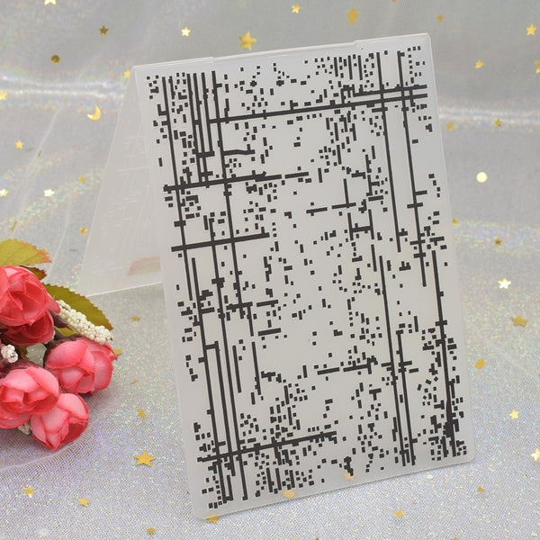 Dossiers de gaufrage 3D motif mosaïque pour bricolage Scrapbooking papier carte faisant artisanat modèle en plastique pochoir 15x10.5 cm