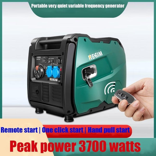 3000 Watt Variable Frequency Gasoline Generator for Household Small Ultra Silent Power Generation, Emergency Starting Power Supply for Vehicles, Outd