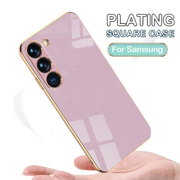 Placage Antichoc Silicone étui pour samsung Galaxy S23 S22 S21 Ultra S23 S22 S21 Plus S21FE S20FE A14 A13 A23 A33 A53 A12 A22 A32 A52 A52s A21s A51 A