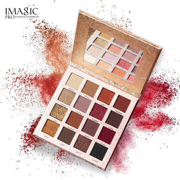 IMAGIC Nouvelle Arrivée Charme Fard À Paupières 16 Palette De Couleurs Maquillage Palette Mat Shimmer Pigmenté Ombre À Paupières Poudre