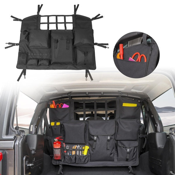Rear Seat Trunk Storage Bag Sundries Organizer Tool Storage Multiple Pockets 4-Door for Jeep Wrangler JK JL 2007-2019 Car Accessories