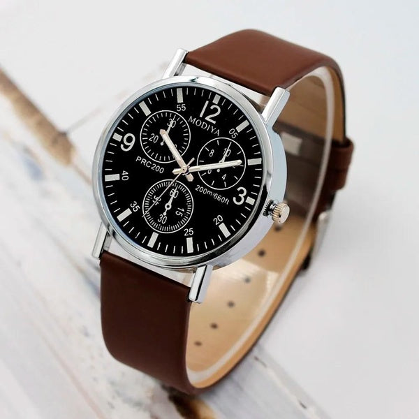 Offre spéciale Reloj Hombre trois yeux montres Quartz montre pour hommes montres montres pour hommes verre ceinture montre hommes Relogio Masculino