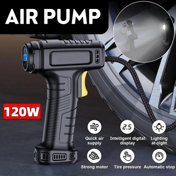 Handheld Car Air Pump 150PSI Portable Digital Display Electric Car Tire Inflatable Compressor Inflator Air Compressor Digital Auto Tire Inflator Equi