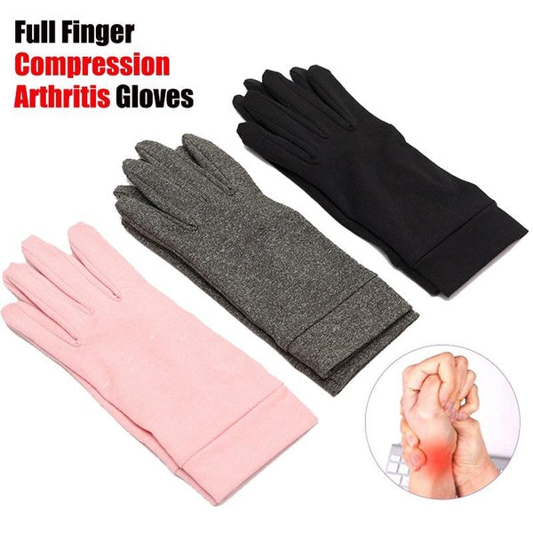 3 couleurs 1 paire de gants complets contre l'arthrite Gants de compression pour l'arthrite Soulagement de l'arthrite Soutien des mains Sports de ple