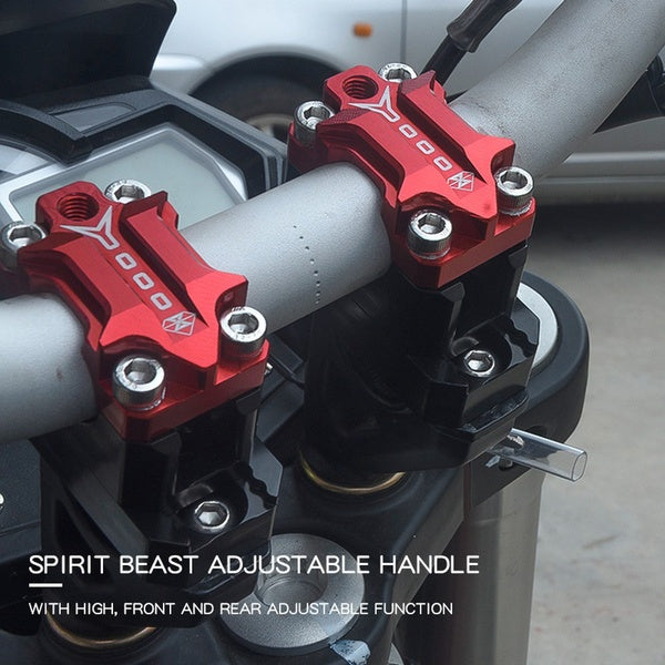 SPIRIT BEAST 22mm - 28mm Moto Guidon Riser CNC Motocross Accessoires Moto Scooter Pit Bike Cafe Racer Pitbike Chopper