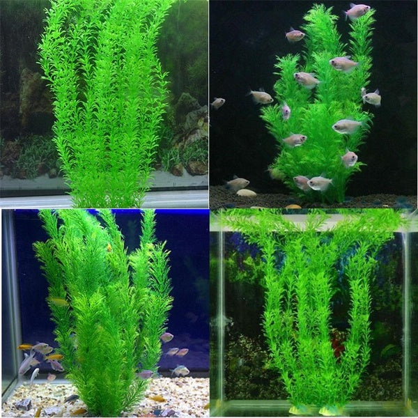 Simulation Aquatic Plants Fake Aquarium Fish Tank Decoration Grass Fish Tank Landscaping Grass Tree 3PCS