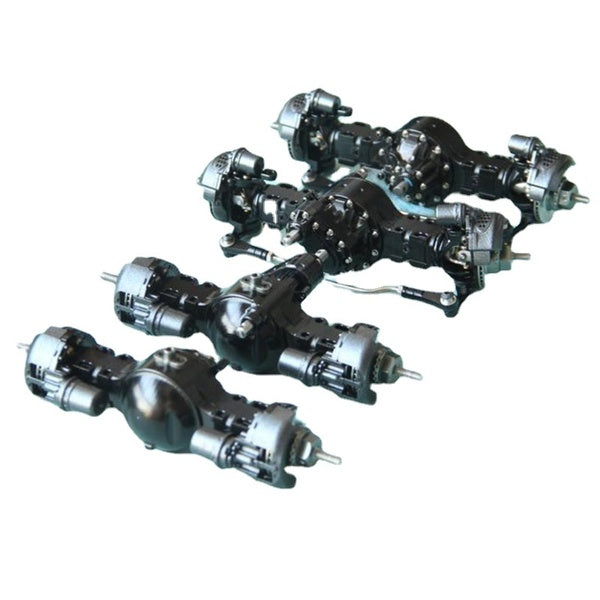 Essieu en métal avec blocage de différentiel pour 1-14 Tamiya RC Camion Remorque Benne Scania R470 R620 770 S 56368