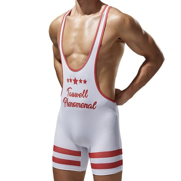 Men's One-piece Vest Sports Fitness Swimming Wrestling Clothing