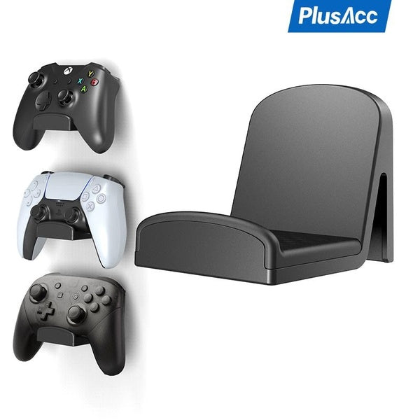 PlusAcc Support de manette de jeu pour PS5-PS4-Switch-Xbox One-X-S Series Controller Headphones Support mural avec coussinets antidérapants et adhési