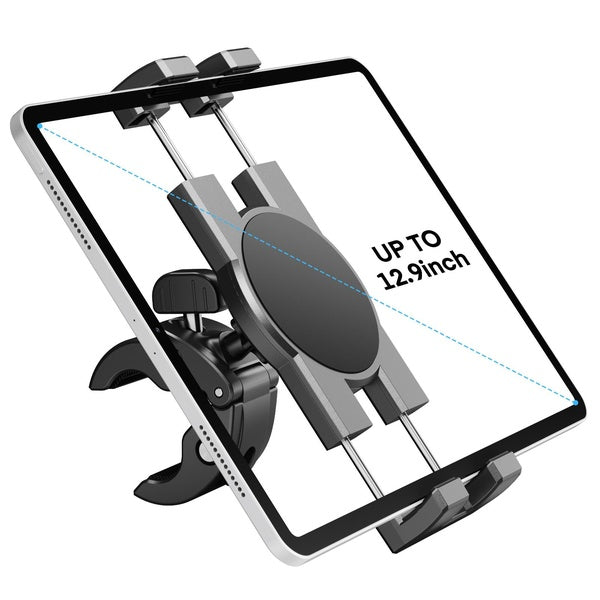 Spin Bike Support de tablette, support de téléphone iPad, support de guidon de vélo d'exercice pour vélo stationnaire, tapis de course, support de mi