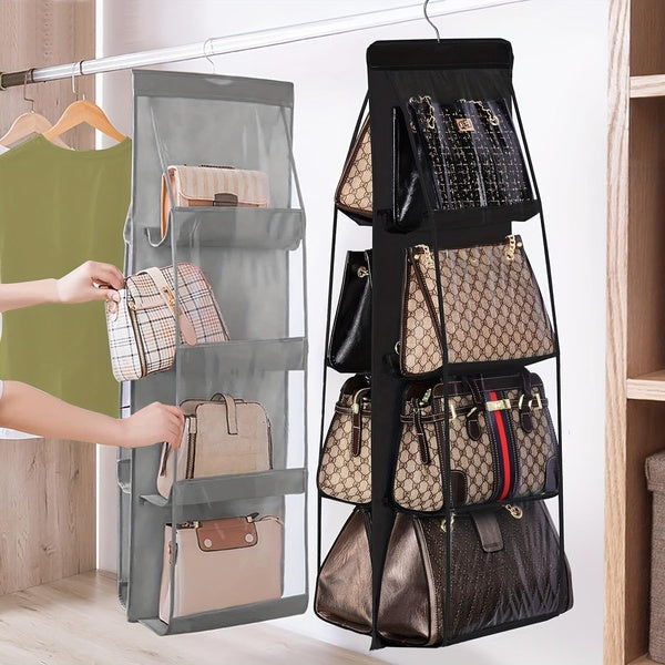 8 Pocket Bag Storage Hanging Bag Household Closet Storage Rack Hanging Tote Storage Rack Storage Bag Dust Bag Space Saving Closet With Folding Design