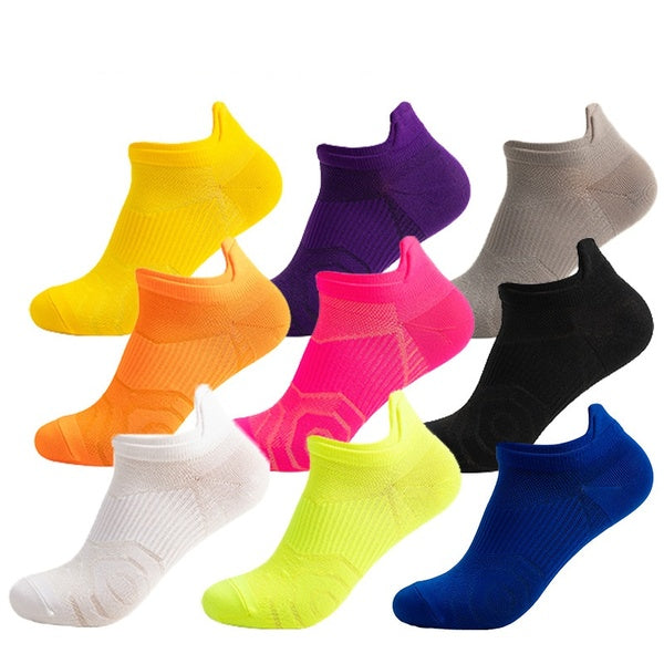 9 Colors Men-Women Running Socks Basketball Breathable Anti Slip Sport Cycling Walking Women Outdoor Sock Cotton Athletic No Sweat Sock