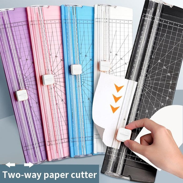 A4-A5 Precision Paper Photo Trimmers Cutters Guillotine With Pull-out Ruler For Photo Labels Paper Cutting Tool for Craft Paper, Coupon, Label and Ca