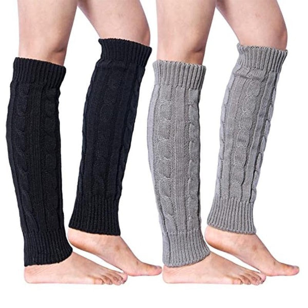 Women Knit Leg Warmers Winter Warm Long Boot Socks,Leg Warmers Fashion Knitted Crochet Socks,Thermal Winter Sleeve(1 Pair)