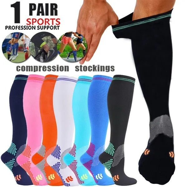 Compression Socks for Women and Men 20-30mmHg-Circulation Support Socks Best for Running,Nursing,Athletic Sports