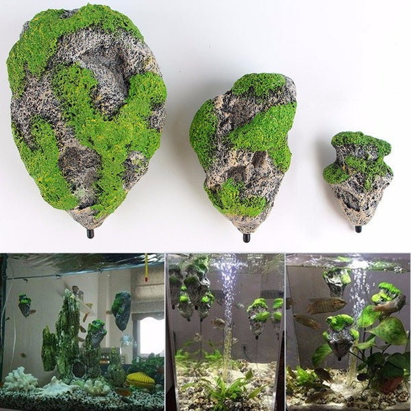 New Floating Rock Suspended Artificial Stone Aquarium Decor Fish Tank Decoration Floating Pumice Flying Rock Ornament