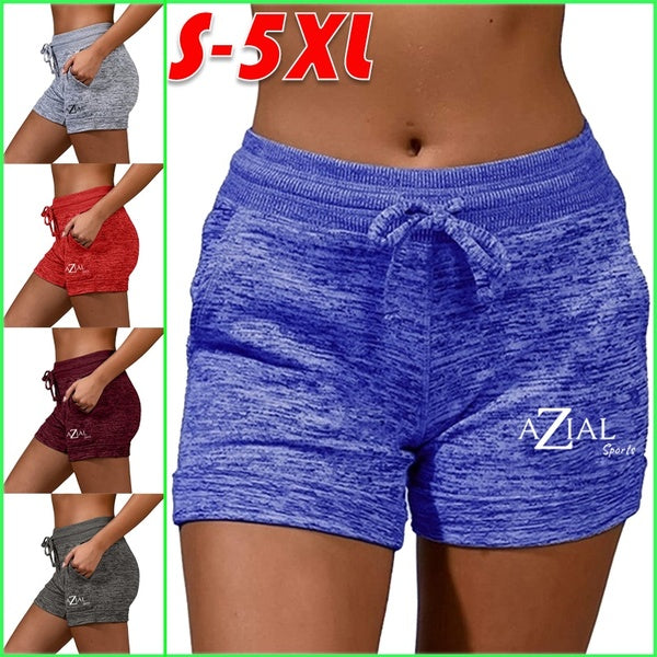 Trending Letter Short Pants Womens Casual High Waist Drawstring Stretch Shorts Sports Fitness Shorts Yoga Shorts Summer Bottoming Quick-drying Shorts