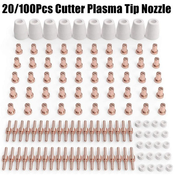 20-100 pièces consommables de buse à pointe Plasma Kit de costume de coupeur de Plasma d'air pour LG-40 PT-31 torche de coupe CUT40 CUT50