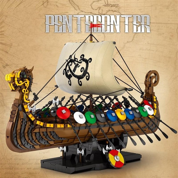 New Warship 2547pcs Model Building Block Assembly Educational Brick Toy Children Boy Gift