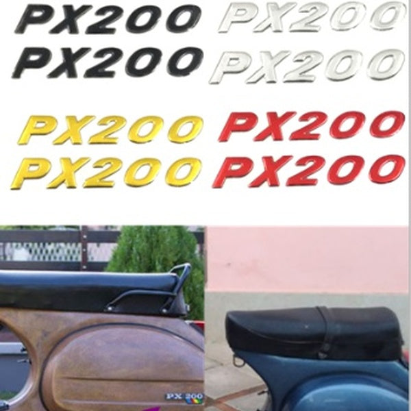 1 Pair of Vespa PX200 Iron Sheep Motorcycle Shell Logo Decal Sticker Body Fender Decoration Bodywork Tank Logo