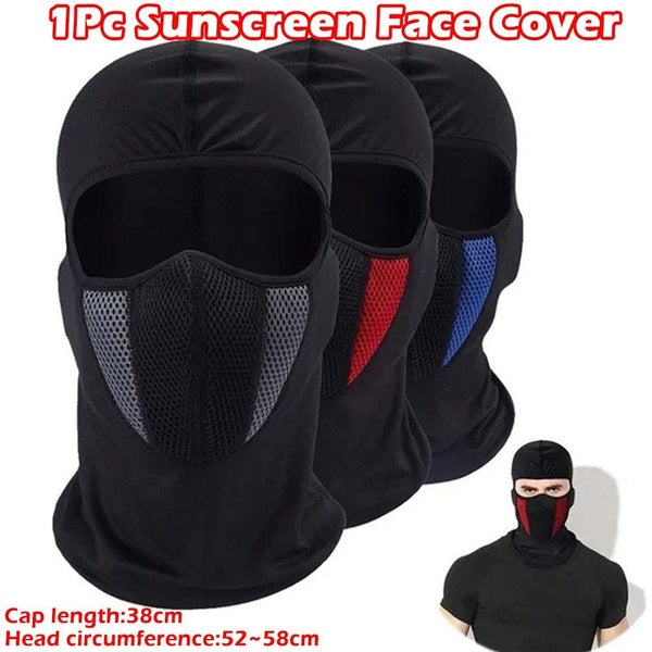 1 Pc Summer Full Face Cover Headgear Windproof Sunscreen Cycling Hat Outdoor Accessories Matron Inn