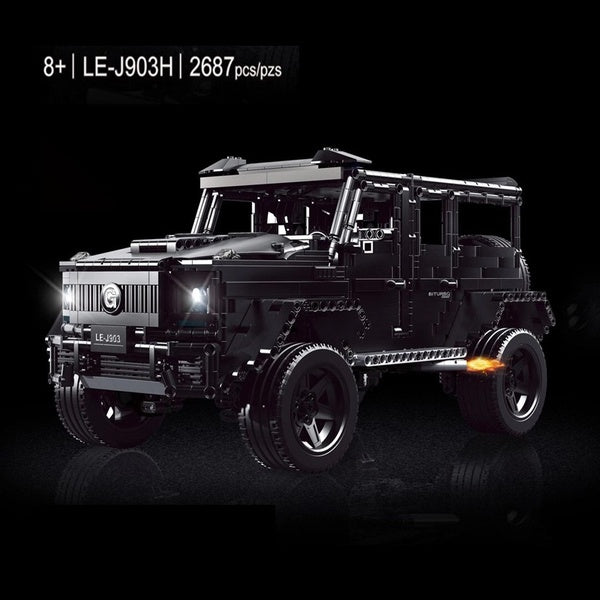 2020 New Black SUV Car Off-road Vehicle 2678Pcs Model Building Block Brick Assembly Educational Toy Childrens Christmas Gift