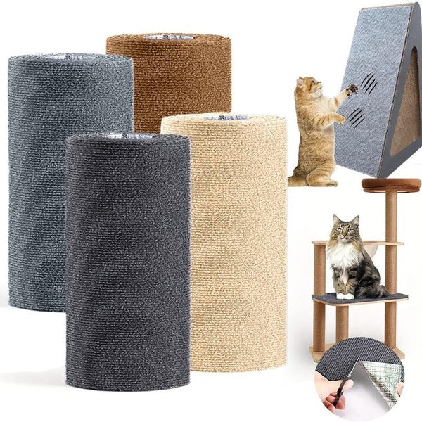1-2-3 PCS Cat Scratching Pads, Trimmable Self-Adhesive Carpet Mat Pad Replacement For Cat Tree Shelf Shelves, Cat Wall Furniture Steps, Cat Carpet Sc