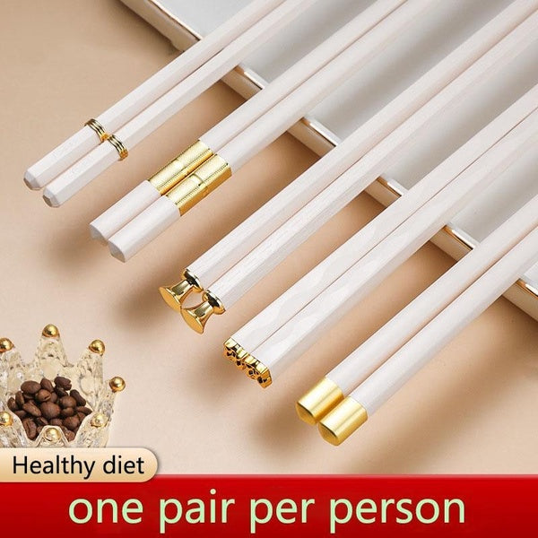 High quality alloy chopsticks, heat-resistant Japanese chopsticks, light luxury, simple and healthy, one pair per person