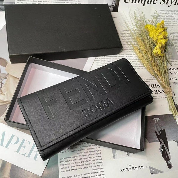 Nouvelle mode femmes hommes en cuir à deux volets porte-cartes en espèces portefeuille porte-monnaie marque longue pochette sac à main pour femmes et