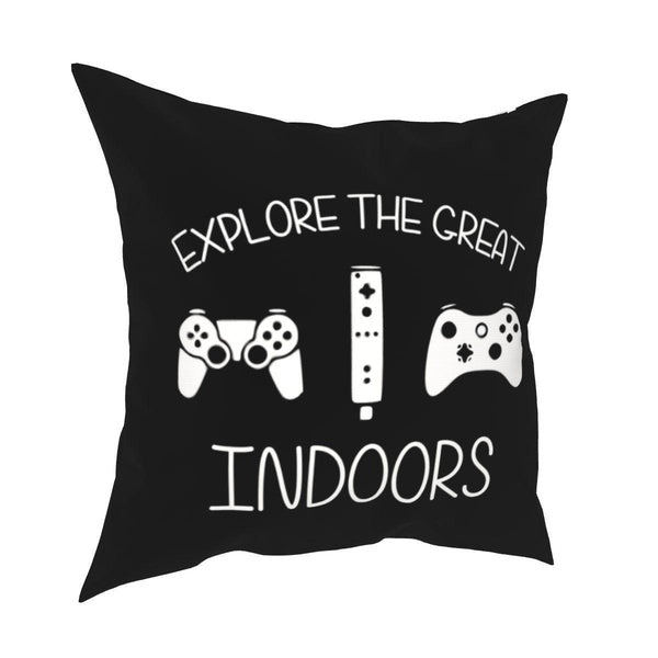 Video Games Pillow Case Gamer Controller Gaming Gift for Boy Cushion Cover Decorative Throw Pillow Case Cover for Car 40*40cm