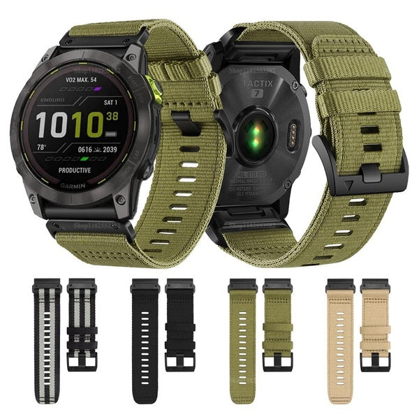 Sports Nylon Straps For garmin Fenix 7 7X Pro 6X 6 5X 5 Enduro Epix Gen 2 Bracelet Band QuickFit 22mm 26mm Watchband Accessories Matron Inn