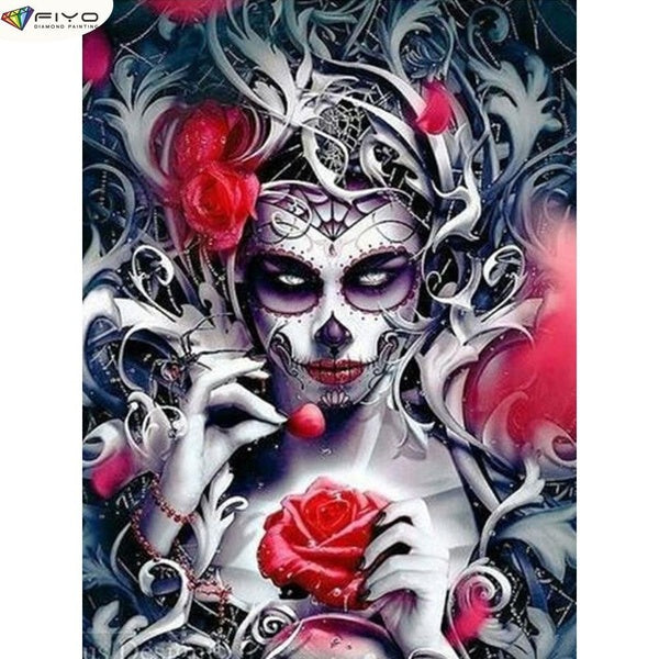 DIY 5D Diamond Painting Full Drill with Number Kits Maison et Cuisine Mode Point De Croix Broderie Peintures Toile Photos Décoration Murale Cadeaux A