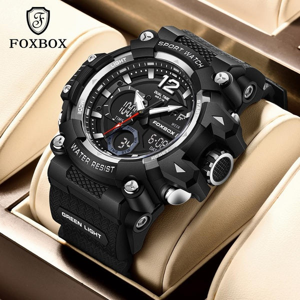 Montre homme LIGE 2024 Top marque de luxe affaires double affichage 50M étanche militaire sport montre à quartz montre homme